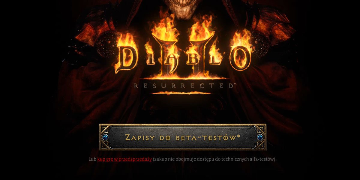 ruszyły zapisy do beta testów Diablo 2 Resurrected